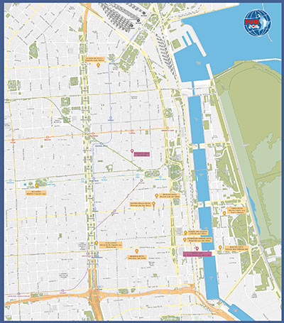 Map of Venue Area Hotels - Buenos Aires